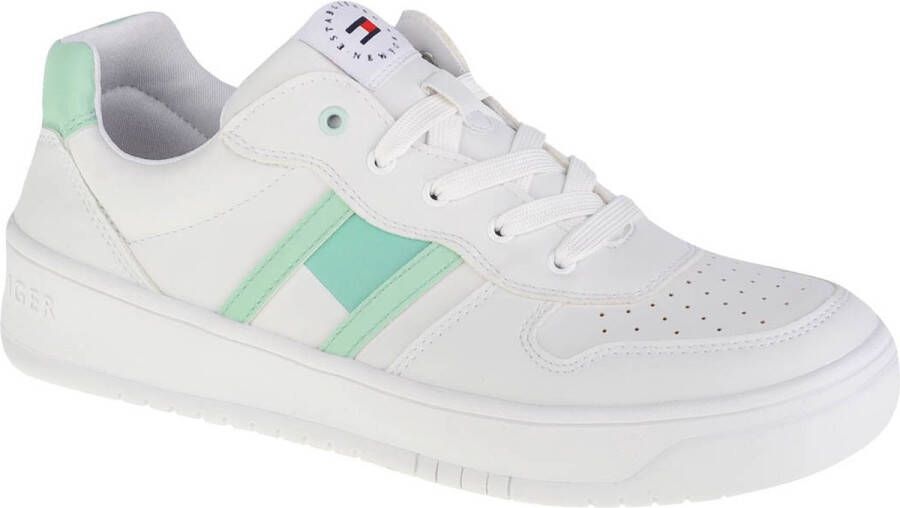 Tommy Hilfiger Low Cut Lace-Up Sneaker T3A4-32143-1351A166 voor meisje Wit Sneakers