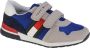 Tommy Hilfiger Low Cut Velcro Sneaker T1B4-32236-1040X602 voor een jongen Grijs Sneakers - Thumbnail 2