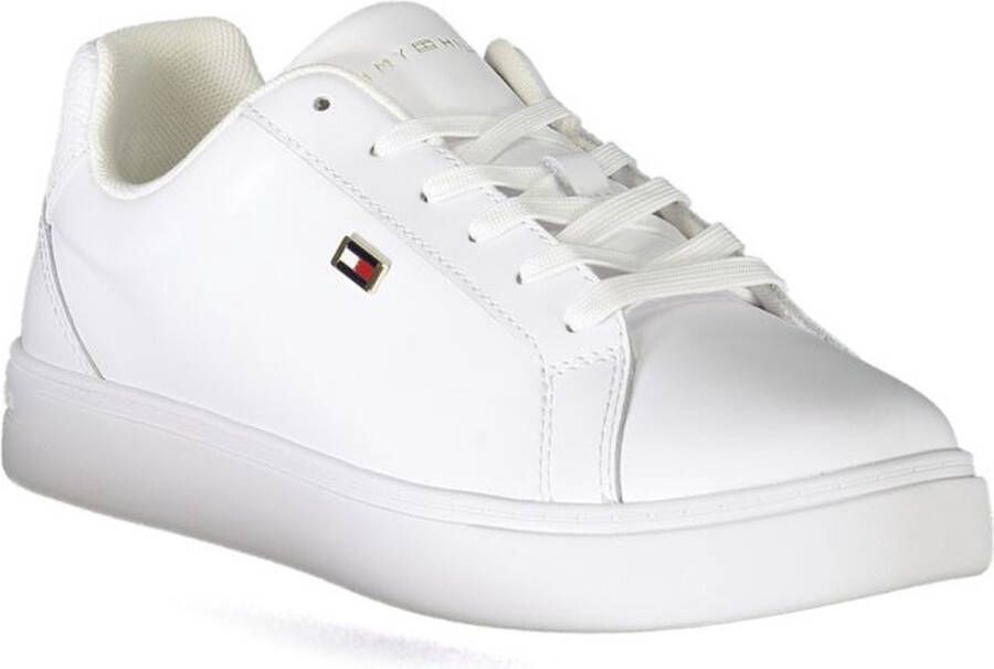 Tommy Hilfiger Sportieve Veterschoenen met Contrastdetails White Heren