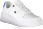 Tommy Hilfiger Sportieve Vetersneakers Wit Contrastdetails White - Thumbnail 1