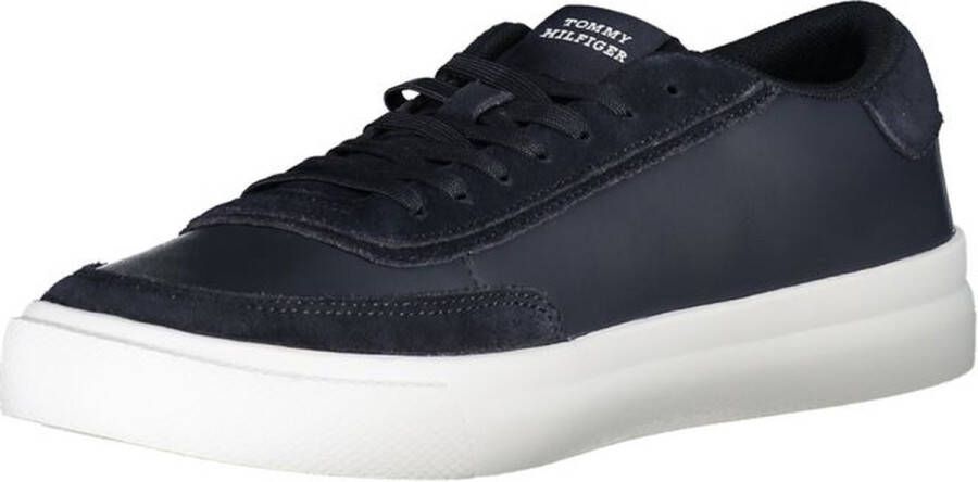 Tommy Hilfiger Blauwe Heren Sportschoenen met Contrastdetails Blue Heren