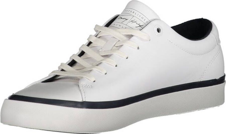 Tommy Hilfiger Stijlvolle witte sneakers voor elke gelegenheid White Heren