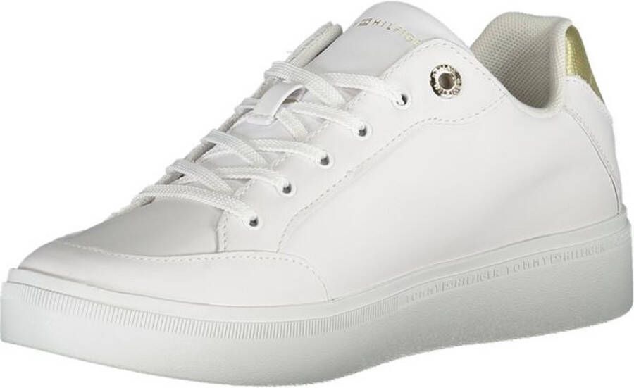 Tommy Hilfiger Polyester Vetersneaker Met Contrasterende Details