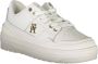 TOMMY HILFIGER Lage Sneakers Dames Basket Sneaker Low Maat: 36 Materiaal: Leatherlook Kleur: Wit - Thumbnail 2