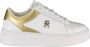 Tommy Hilfiger Polyester Vetersneaker Met Contrasterende Details En Sleehakzool - Thumbnail 2