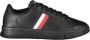 Tommy Hilfiger Sneakers ICON COURT LTH STRIPES veterschoenen vrijetijdsschoen lage schoen met gewatteerde schaprand - Thumbnail 1