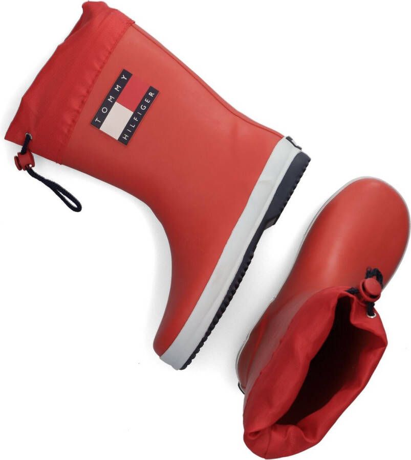 Tommy Hilfiger Rain Boot Laarzen Rubber Jongens Rood