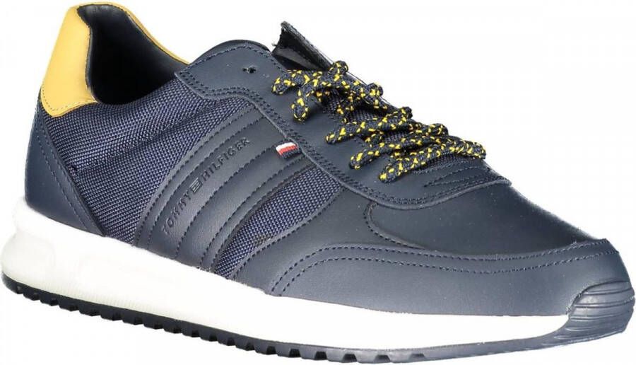 Tommy Hilfiger Sneakers CORPORATE TOMMY CUPSOLE met zijstrepen vrijetijdsschoen halfhoge schoen veterschoen