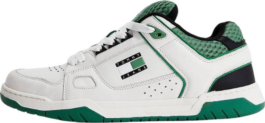 Tommy Hilfiger Skater Tongue Heren Sneakers Groen