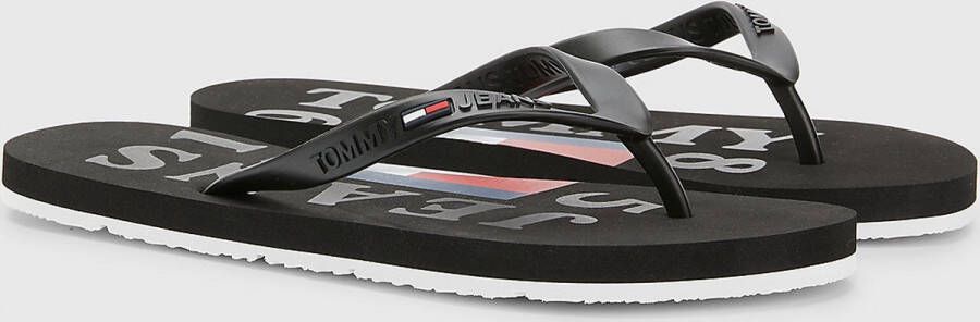 Tommy Hilfiger slipper zwart teenslipper