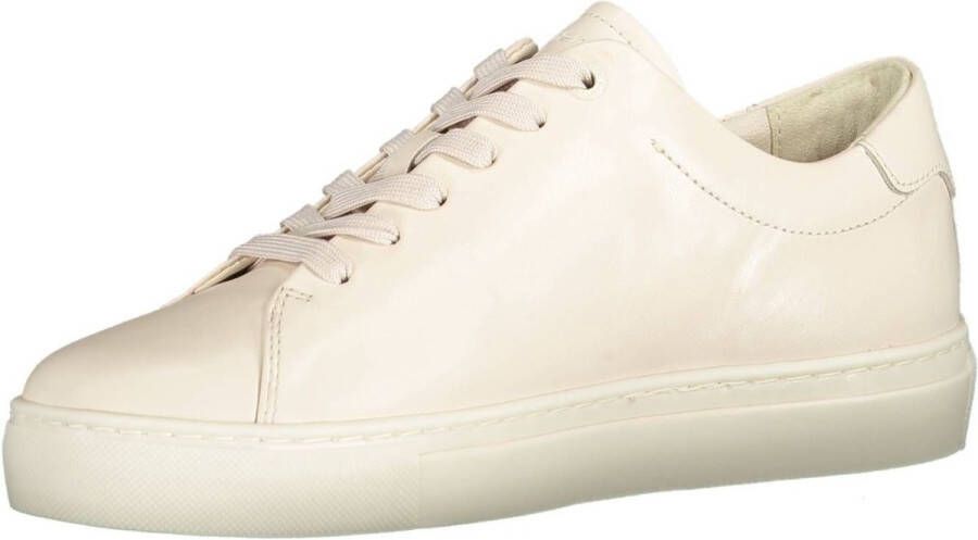 Tommy Hilfiger Beige Polyester Sneaker met Contrasterende Details Beige Dames