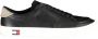 Tommy Hilfiger Zwarte Herensneakers met Contrasterende Details Zwart Heren - Thumbnail 1