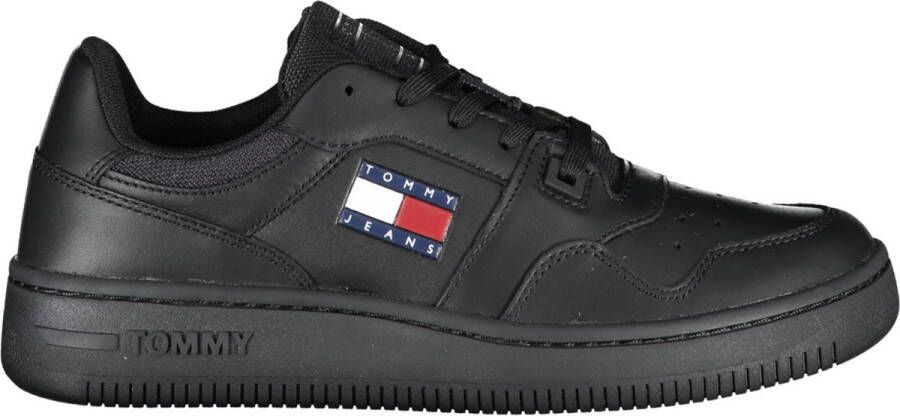 Tommy Hilfiger Retro Basket Ess Lage Top Sneakers Black Dames