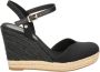 TOMMY HILFIGER Espadrilles Dames Basic Closed Toe High Wedge Maat: 38 Materiaal: Canvas Kleur: Zwart - Thumbnail 2