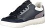 Tommy Hilfiger Lage leren en PU leren sneakers Blue Heren - Thumbnail 1