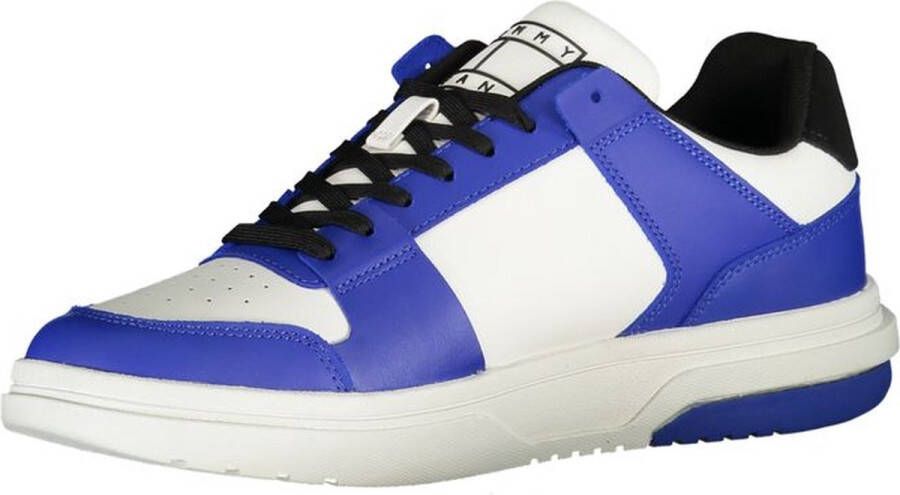 Tommy Hilfiger Blauwe Sportieve Veterschoenen met Contrastdetails en Logoprint Blue Heren