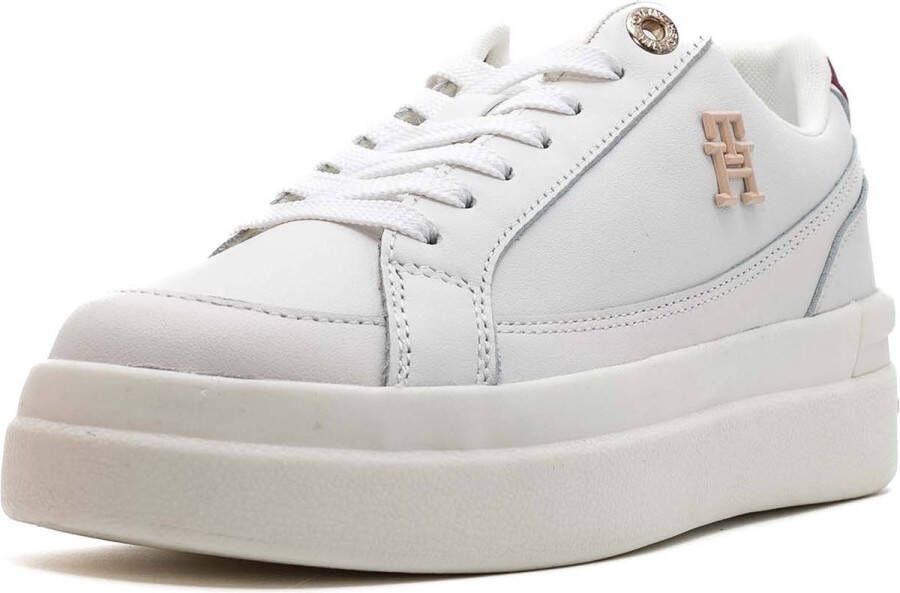 Tommy Hilfiger Elevated Court Sneakers Herfst Winter Collectie White Dames