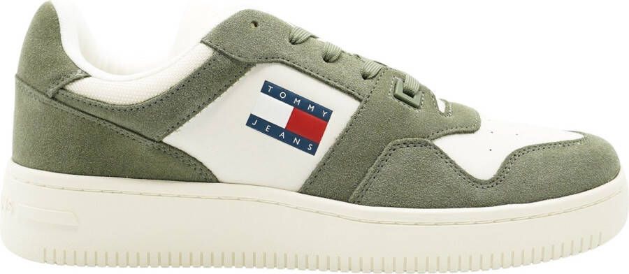 Tommy Hilfiger Groene Heren Sportschoenen met Contrastdetails Green Heren