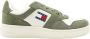 Tommy Hilfiger Groene Heren Sportschoenen met Contrastdetails Green Heren - Thumbnail 1