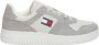 Tommy Hilfiger Sportieve Grijze Veterschoenen met Contrastdetails en Logoprint Gray Heren - Thumbnail 1