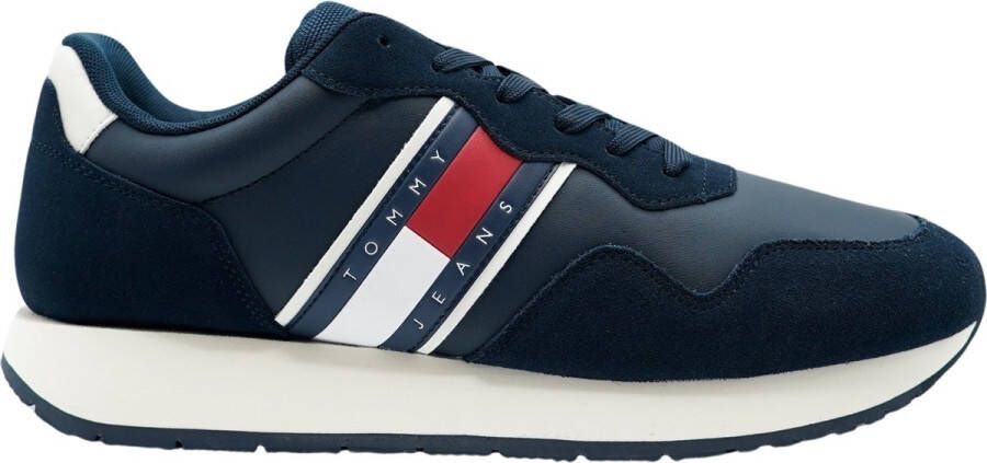 TOMMY JEANS Sneakers TJM MODERN RUNNER vrijetijdsschoen halfschoen veterschoen met zijlogo-vlag