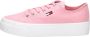 TOMMY JEANS Plateausneakers FLATFORM VULC met merklabel opzij - Thumbnail 1