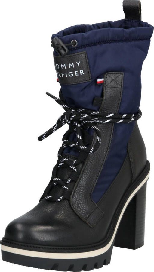 Tommy Hilfiger veterlaarzen fun outdoor nylon bootie Zwart