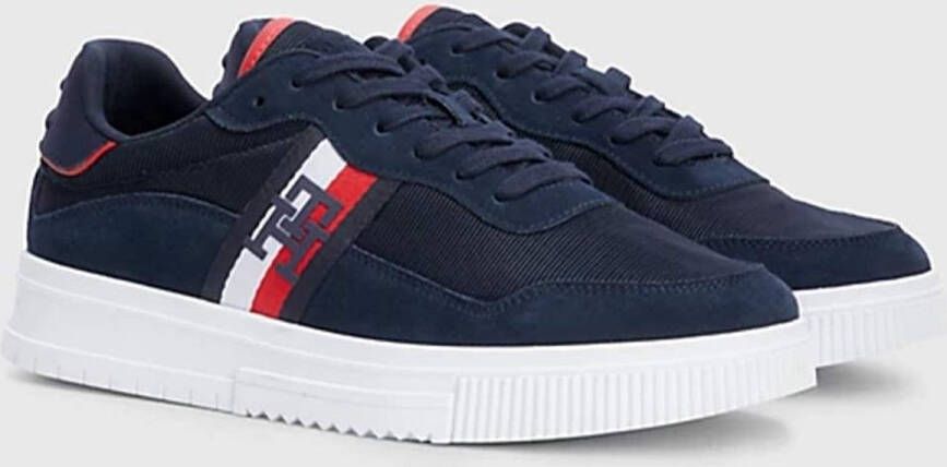 Tommy Hilfiger Navy Blue Supercup Mix Sneakers Blue Heren