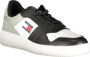 Tommy Hilfiger Zwarte Lace-Up Sports Sneaker Multicolor Heren - Thumbnail 1