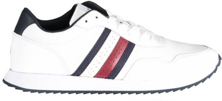 Tommy Hilfiger Plateausneakers RUNNER EVO LTH MIX ESS vrijetijdsschoen halfschoen veterschoen met zijstrepen