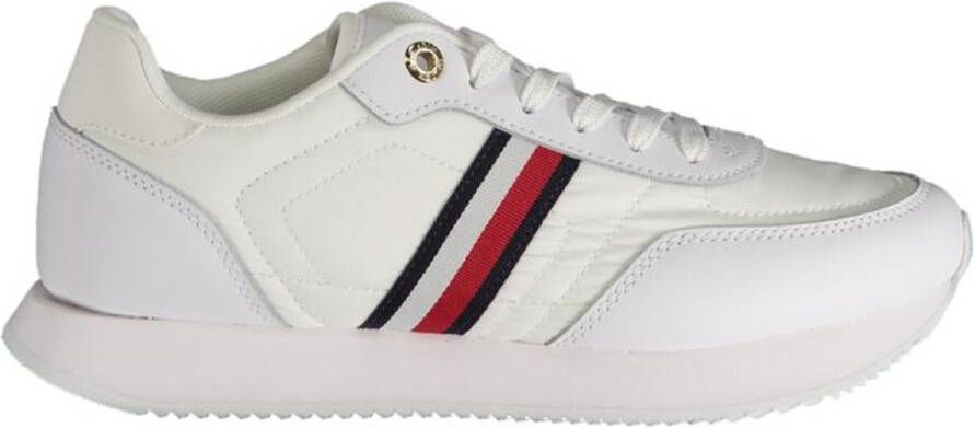 Tommy Hilfiger Sneakers ESSENTIAL RUNNER GLOBAL STRIPES vrijetijdsschoen halfschoen veterschoen met zijstrepen