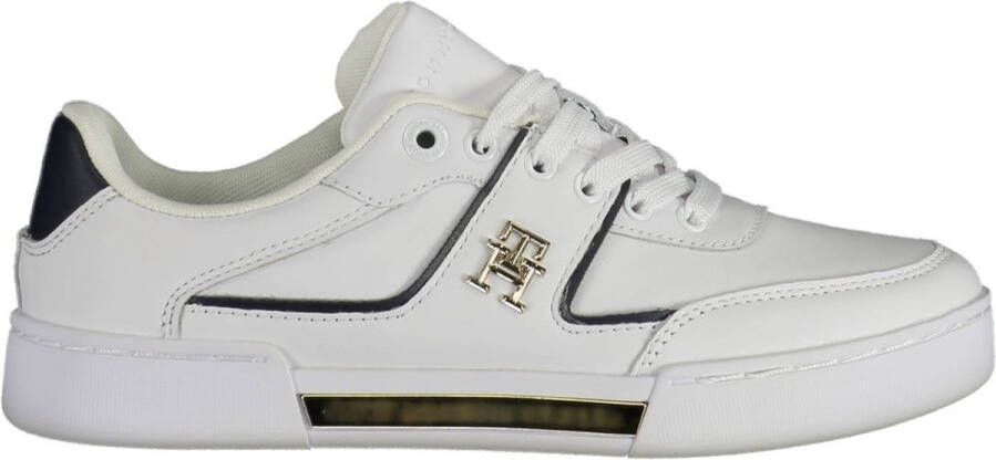 Tommy Hilfiger Witte polyester sneaker