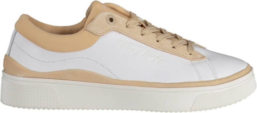 Tommy Hilfiger Witte polyester sneaker