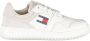 Tommy Hilfiger Witte Polyester Sneakers met Veters Contrastdetails Print Logo White Dames - Thumbnail 1