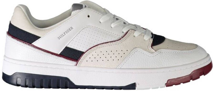 Tommy Hilfiger Witte Polyethyleen Heren Sneakers Met Logo