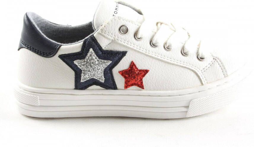 Tommy Hilfiger Witte Veterschoenen Meisjes