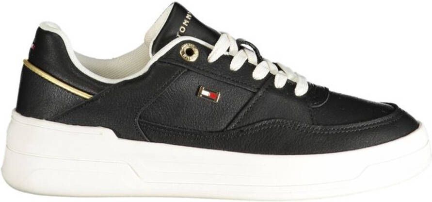 Tommy Hilfiger Zwart Lux Hardware Court Sneakers