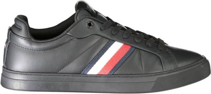 Tommy Hilfiger Sneakers ICON COURT LTH STRIPES veterschoenen vrijetijdsschoen lage schoen met gewatteerde schaprand