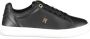 Tommy Hilfiger Sportieve Zwarte Veterschoenen met Contrastdetails Black Dames - Thumbnail 1