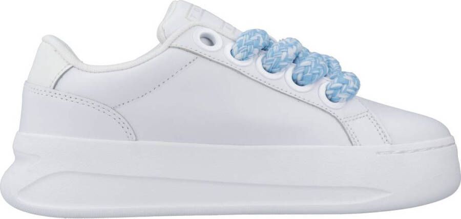 Tommy Jeans Flatform Sneakers voor modebewuste vrouwen White Dames