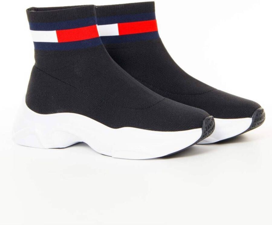 TOMMY JEANS Boots zonder sluiting SOCK BOOT met tommy-strepen