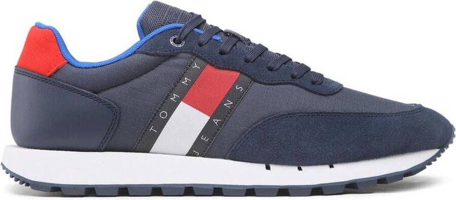 Tommy Hilfiger Leren Tommy Jeans Tommy Sneaker Blue Heren