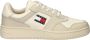 Tommy Jeans TJM Retro Basketess leren sneakers ecru - Thumbnail 2