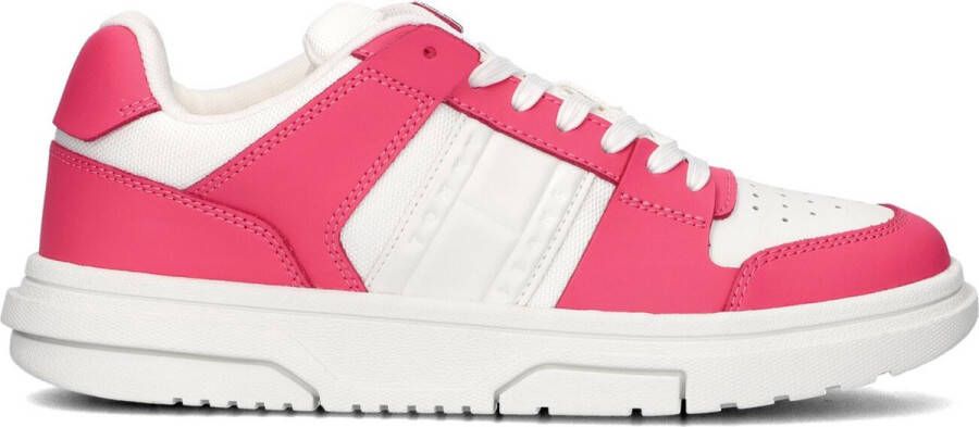 TOMMY JEANS Tjw Skate D Sneakers Leren Sneaker Dames Roze