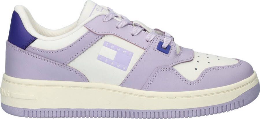 TOMMY JEANS Tommy Hilfiger Retro Basket Tonal dames sneaker Lila