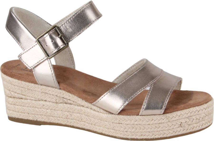 TOMS 10020767 dames sandalen sportief metallic