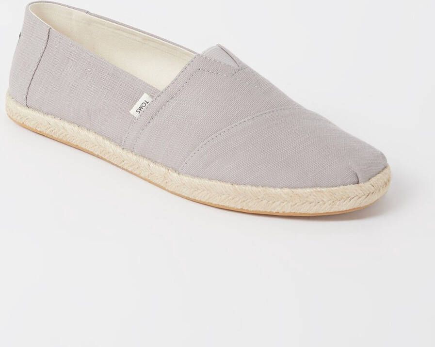 TOMS Alpargata espadrille van biologisch katoen Licht Grijs - Foto 1