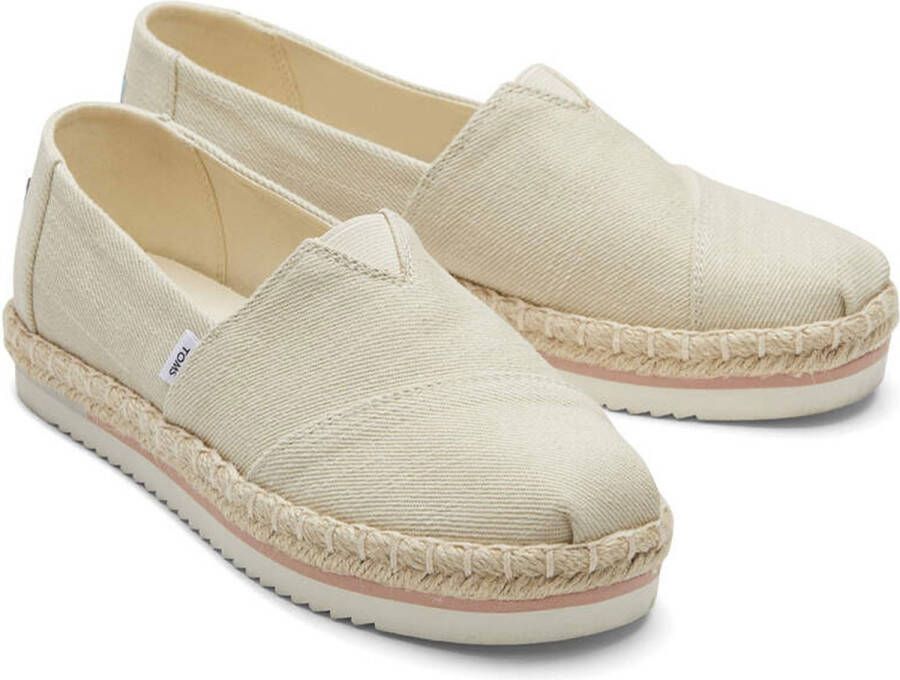 TOMS Alpargata Platform Rope Espadrilles Dames Beige