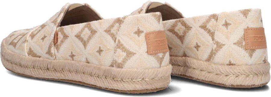 TOMS Espadrilles Dames Alpargata R Print Maat: 37 Materiaal: Textiel Kleur: Beige