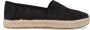 TOMS Alpargata Rope 2.0 Zwart Bloemmotief Kant Espadrille - Thumbnail 4